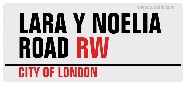 cartel_de_road-de-LARA Y NOELIA_en_londres